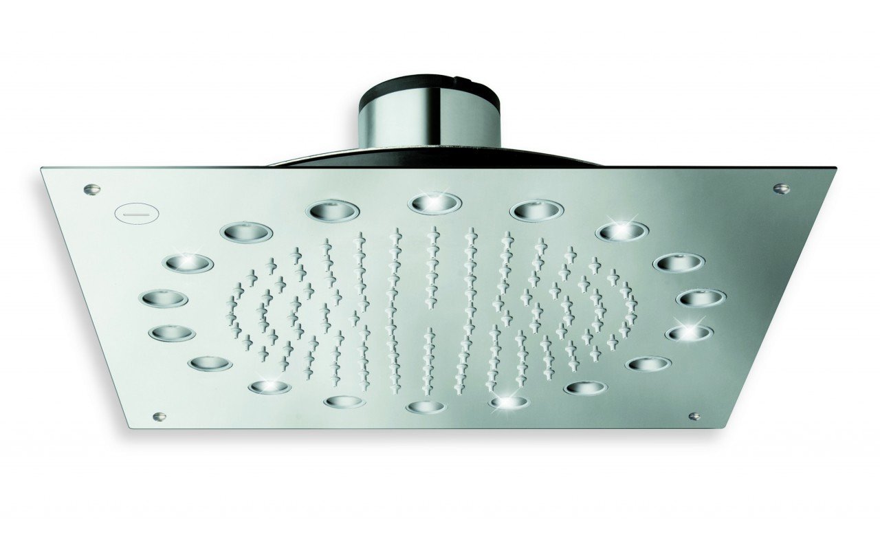Dynamo Dynamic LED Hydropowered Ceiling Shower Head Chrome 1